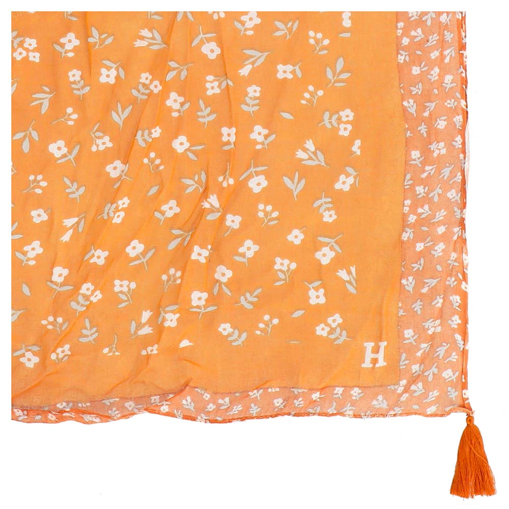 Pañuelo Estampado Spring naranjo